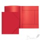 Aplankas dokumentams Attomex Sand, A4, plastikinis, su gumelėmis, raudonos spalvos