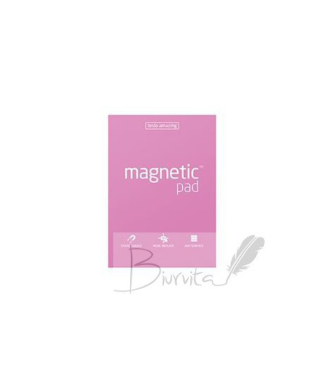 Magnetiniai lapeliai TESLA AMAZING A3 rožiniai, 50 lapų