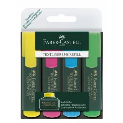 Teksto žymekliai Faber Castell 4 sp.