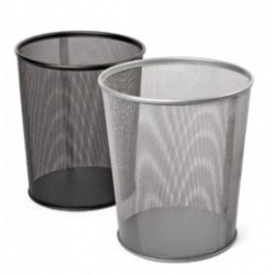 Šiukšlių dėžė FORPUS, 20 l, metalinė, kvadratinė, sidabro spalvos