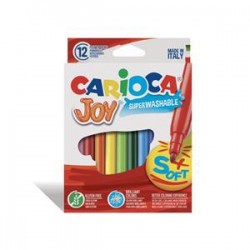 Flomasteriai CARIOCA JOY, 12 vnt., popierinėje pakuotėje