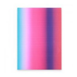 Kartonas gofruotas A4 10l. RAINBOW PENWORD