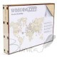 3D dėlionė pasaulio sieninis žemėlapis medinis XL