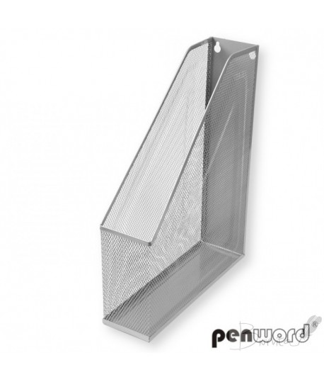Dokumentų stovas vertikalus perf.metalo, sidabrinis PENWORD