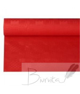 Staltiesė DAMASK, raudona, vienkartinė, rulone, 120 cm x L 8 m, vnt