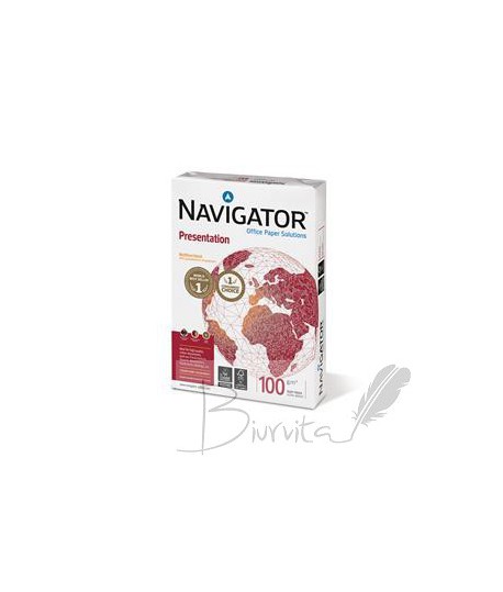 Biuro popierius Navigator Presentation A4, 100 g, 500 lapų.