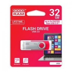 Atmintinė USB 3.0 GOODRAM UTS3 32GB, raudona sp.