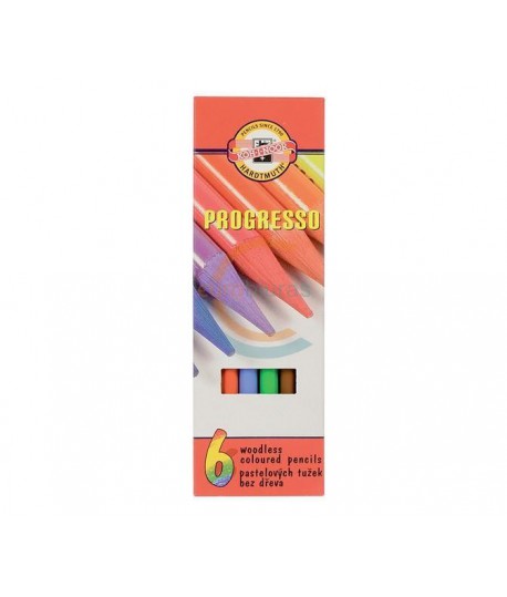 Spalvoti pieštukai KOH-I-NOOR PROGRESSO, 6 spalvos