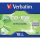 Kompaktinis diskas Vedbatim CD-RW, plonoje dėžutėje