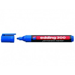 Permanentinis žymeklis EDDING 300, apvalia gal. 1,5 - 3 mm, mėlynos spalvos