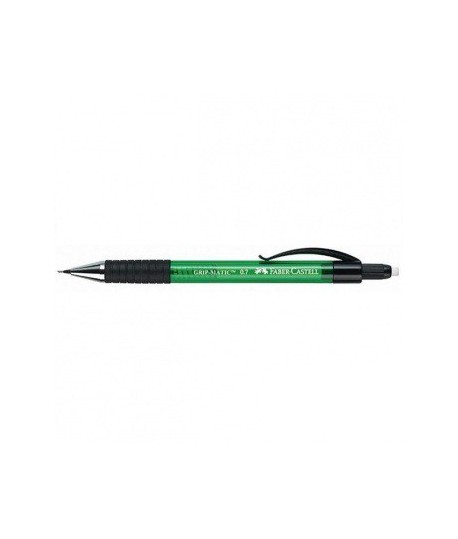 Automatinis pieštukas FABER CASTELL GRIP MATIC, 0,5 mm, žalios salvos korpusas