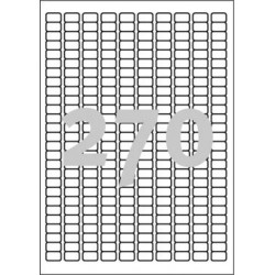 Etiketiniai lipdukai APLI 17,8 x 10 mm, A4, 270 lipdukų, 25 lapai