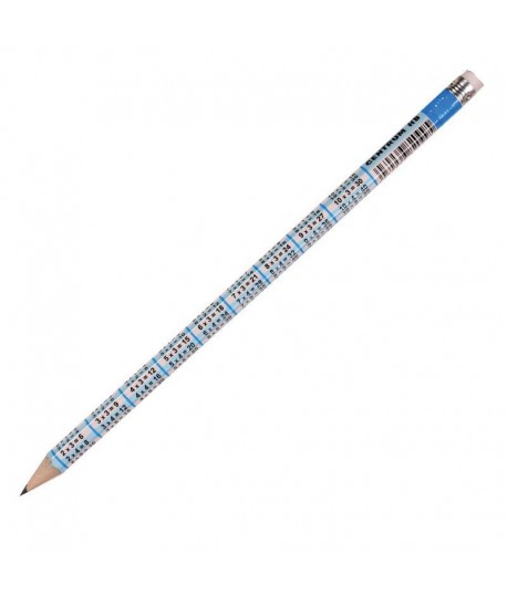 Pieštukas CENTRUM su daugybos lentele, HB, padrožtas, su trintuku