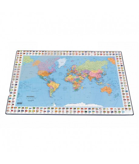 Stalo patiesalas Bantex Pasaulio žemėlapis, 44 x 63 cm.