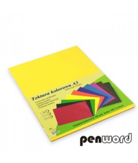 Kartonas Penword A3, geltonas, 10 lapų