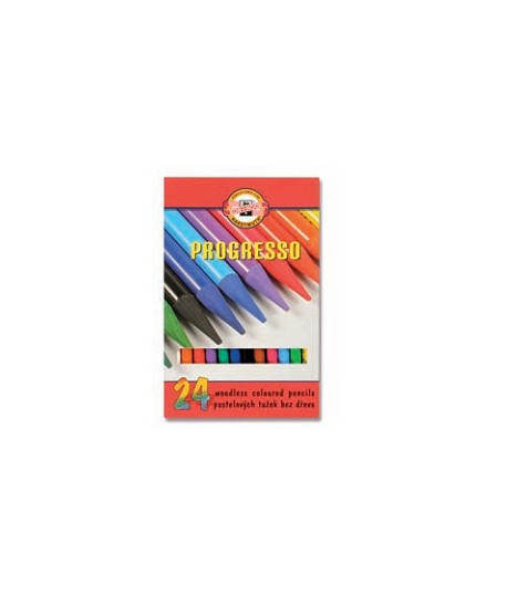 Spalvoti pieštukai KOH-I-NOOR PROGRESSO, 24 spalvos