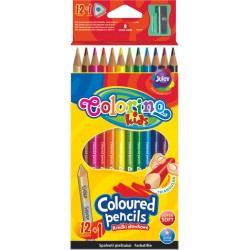 Spalvoti pieštukai COLORINO KIDS, 12 spalvų