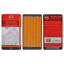 Pieštukai braižybai KOH-I-NNOR 1502 TECHNIC 12 vnt.