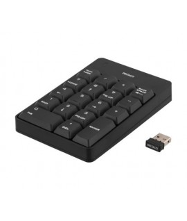 Skaičių klaviatūra DELTACO USB bevielė TB-144, juoda