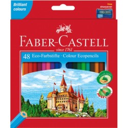 Spalvoti pieštukai Faber Castell Castle, 48 spalvos