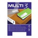 Lipnios etiketės MULTI-3, 105 x 48 mm, A4, 100 lapų