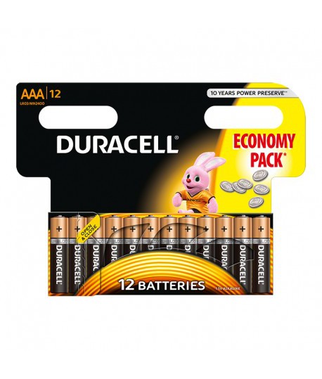 Baterijos DURACELL LR06 AA 12 vnt.