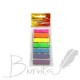 Plastikiniai lipnūs lapeliai-indeksai PENWORD 12 x 45, 7 spalvos po 25 lapelius