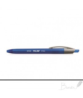 Automatinis gelinis rašiklis DRY-GEL MILAN, 0,7 mm, mėlynas