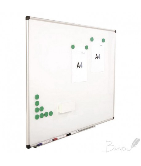 Baltoji magnetinė lenta ROCADA,120 x 180 cm,aliuminio rėmas, lakuotas paviršius
